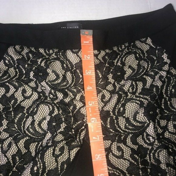 The Limited Black Lace Panel Front Skinny Pant 2 - Picture 6 of 11